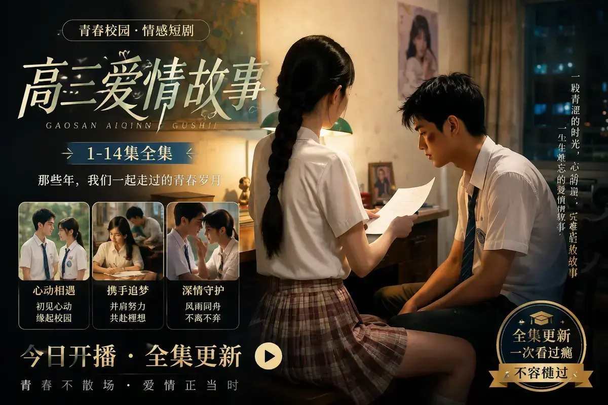 AI短剧《AI短剧：B中爱情故事》全集免费看 - 相识篇暗恋篇 - 4K超清未删减版 - 夸克网盘极速秒存